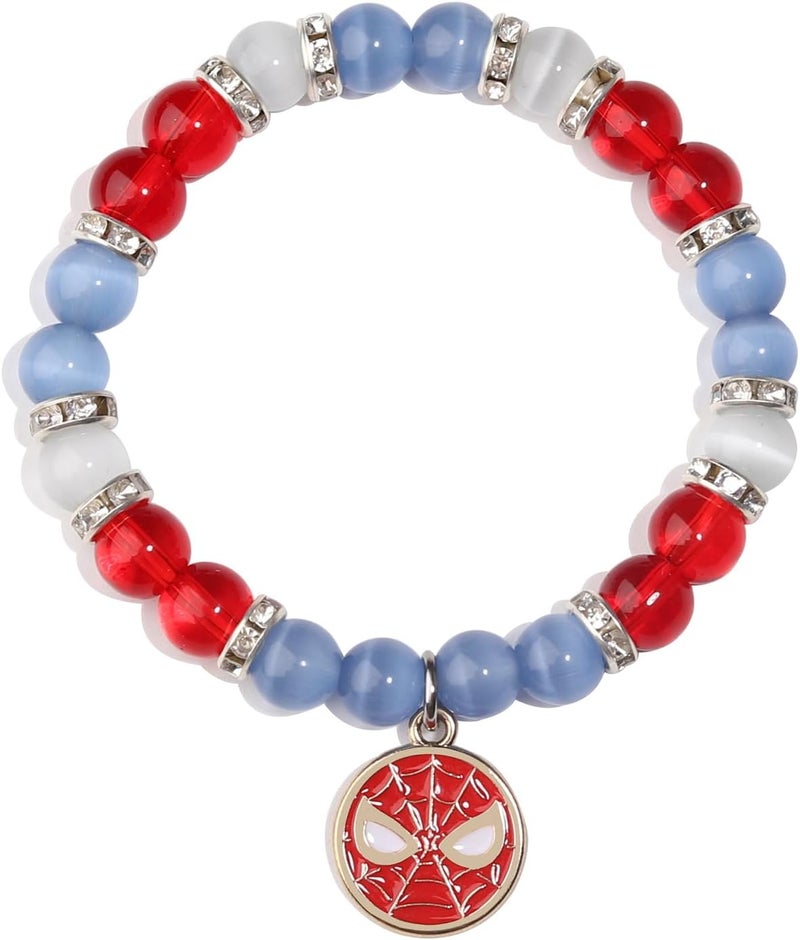 Korotho Spider Bracelet Spider Superhero Energy Stone Beaded Bracelet for Teen Girls Boys Man, Christmas Birthday Gifts Ideas Inspirational Charm Bracelets Jewelry for Son Daughter Friends - Image 1